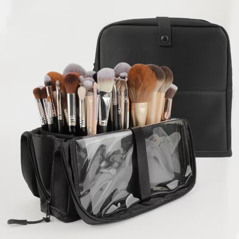 Beauty And Makeup Quotes - Grote zwarte opvouwbare make-uptas 14-40 gaten