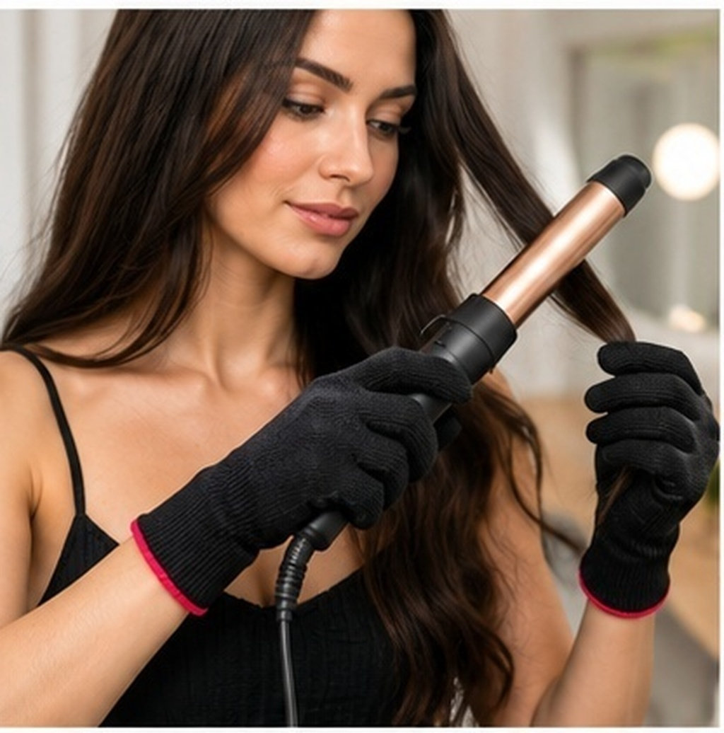 Hair Curling Wand - 6 stuks hittebestendige handschoenen voor het