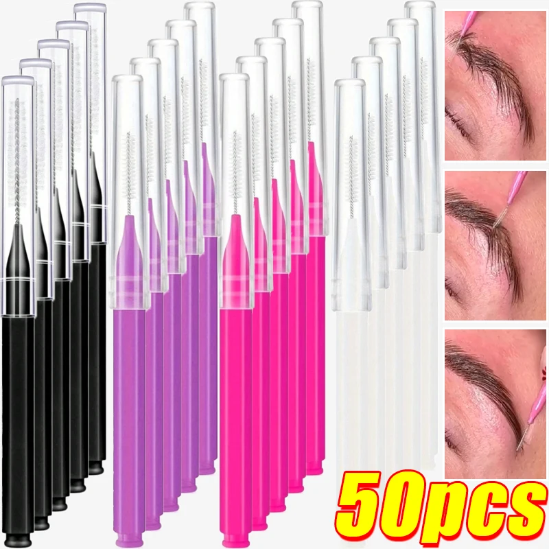 Beauty Makeup Background - Draagbare Mini Wenkbrauwborstels Wegwerp Wimper Brow