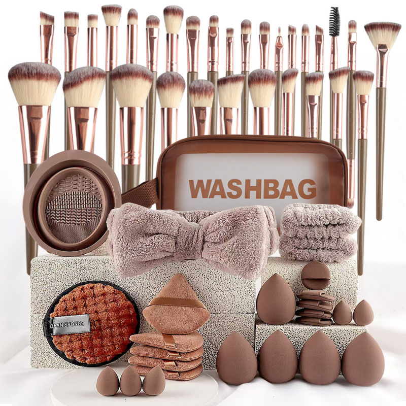 Beauty Makeup Background - 40-delige beauty make-up tool comboset gezicht