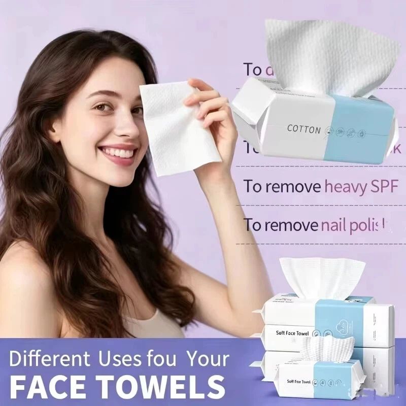 Kiss Beauty Makeup Remover - Dikke wegwerp gezichtsdoekjes van zacht katoen,
