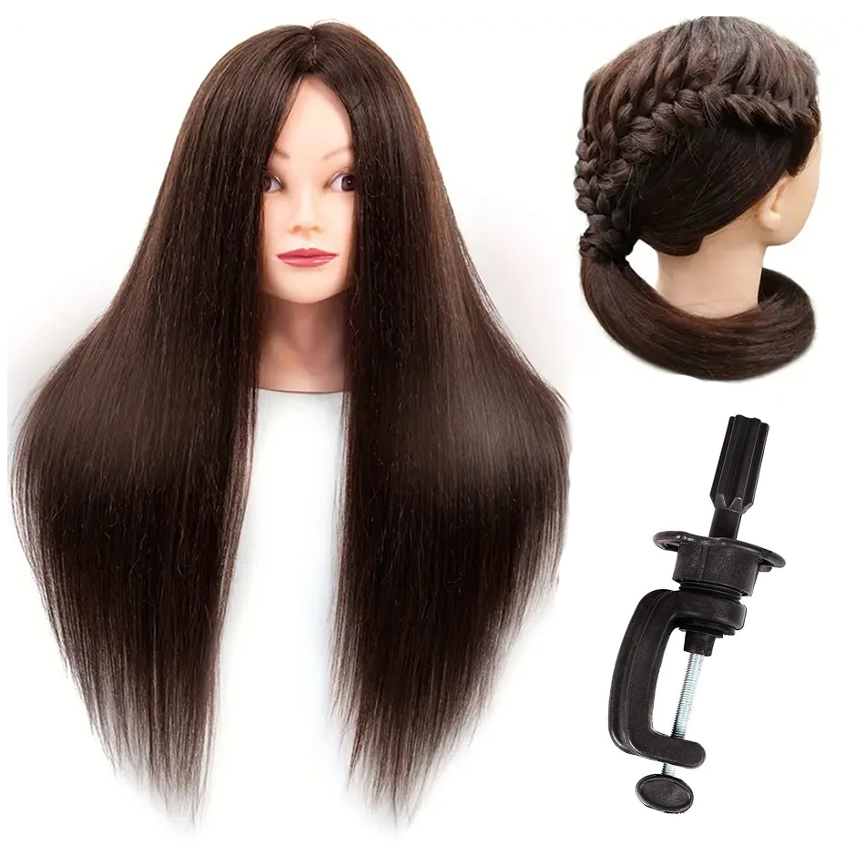 Beauty Makeup Training - Realistische Mannequin Hoofd Met Synthetisch Haar