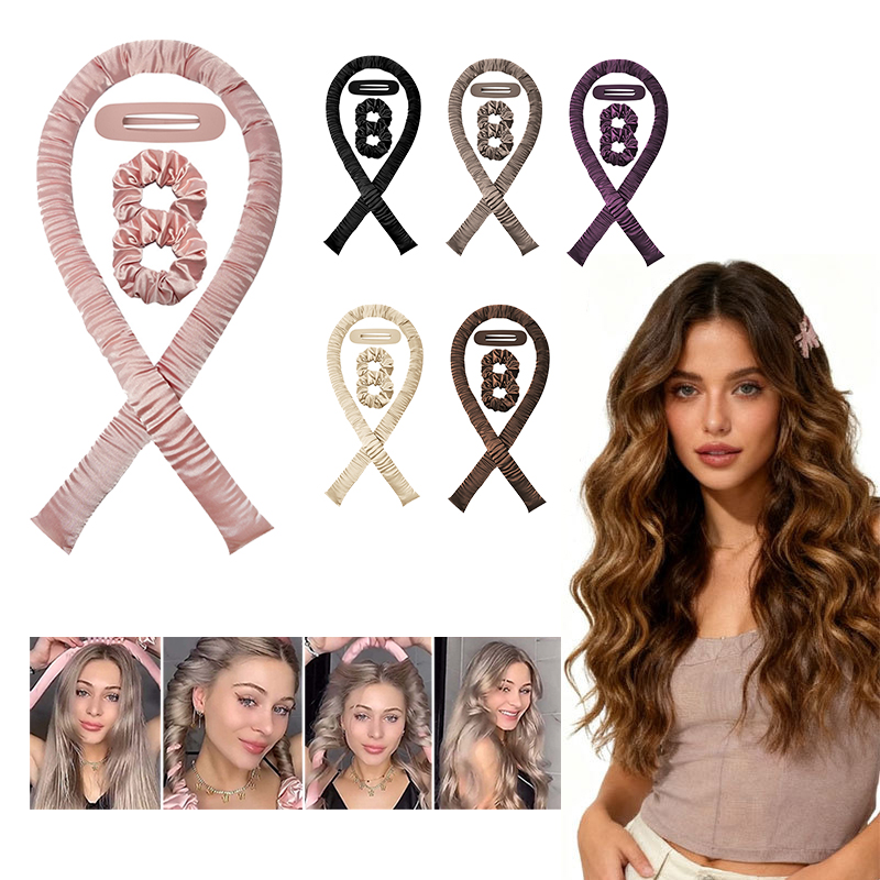 Hair Curling Wand - 4 stuks hitteloze krultangen, geen warmte