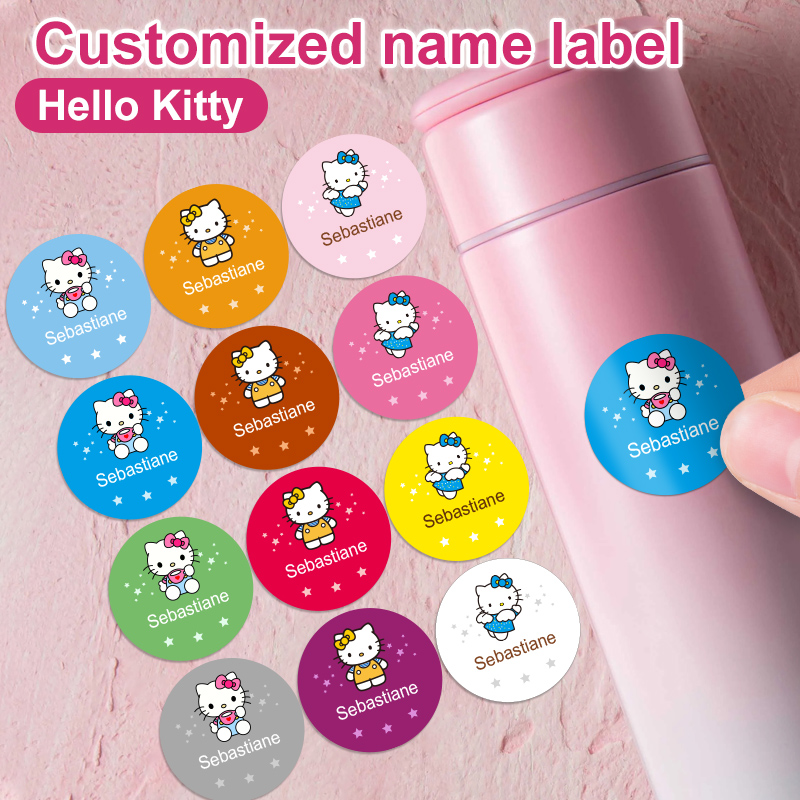 Beauty And Makeup Quotes - Aangepaste Hello Kitty naamstickers - gepersonaliseerde