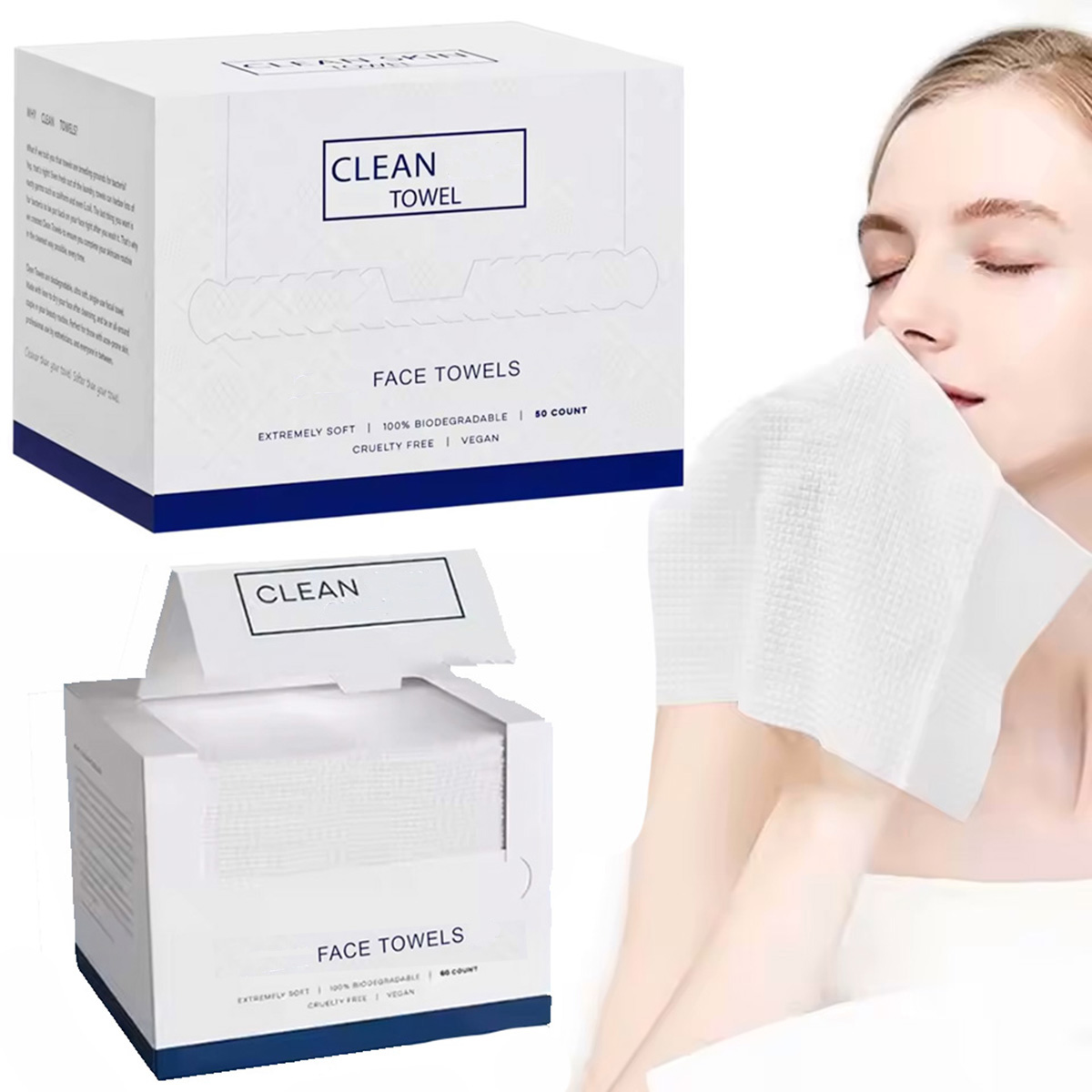 50 stuks/doos Wegwerp gezichts - Kiss Beauty Makeup Remover recensie en prijs