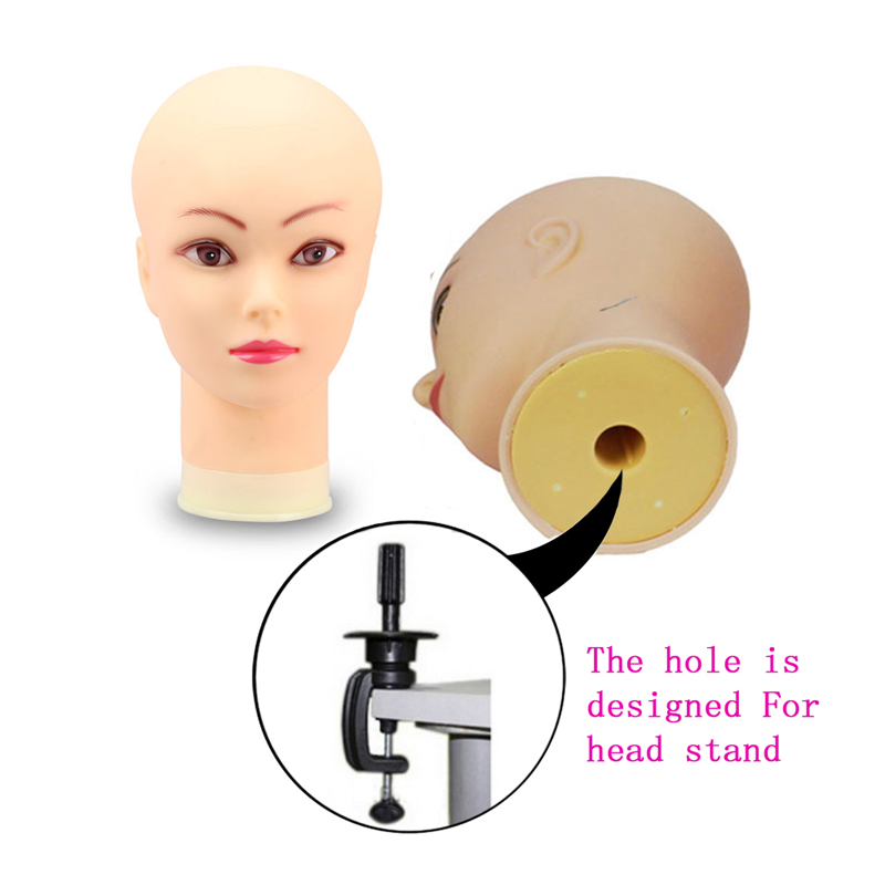 Zachte kale pruik oefenpop hoo - Beauty Makeup Training recensie en prijs