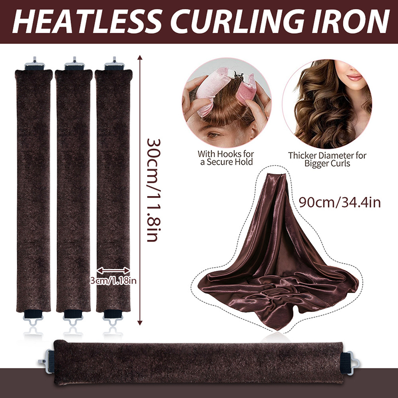 4 stuks Heatless Haar Krultang - Hair Curling Wand recensie en prijs