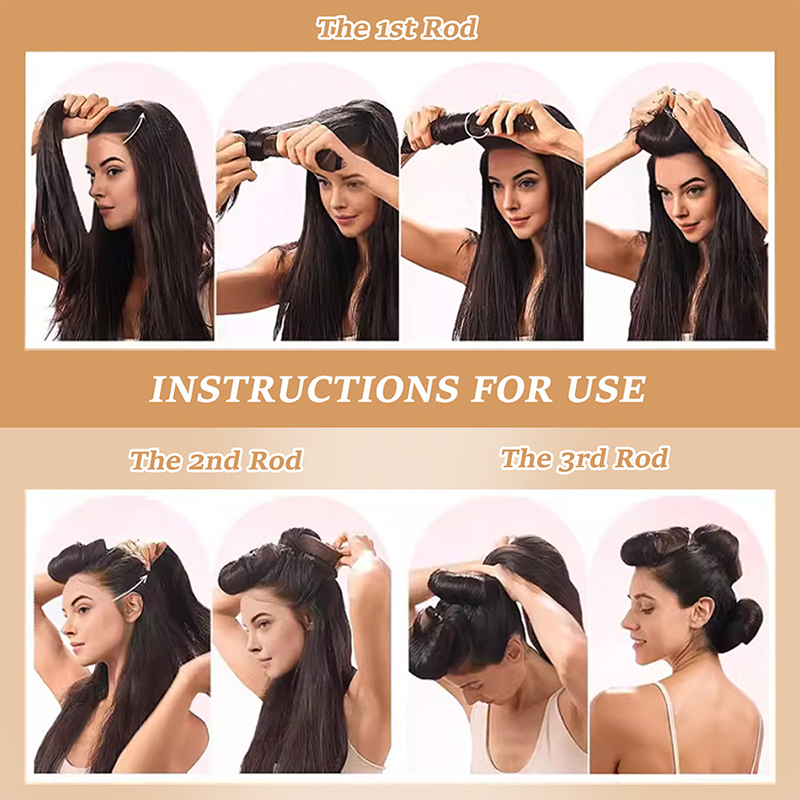 4 stuks Heatless Haar Krultang - Hair Curling Wand recensie en prijs